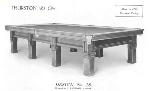 Thurston Billiard table by G. B. Carvill