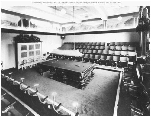 Leicester Square matchroom 1945