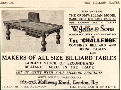 Jelks Largest Stock of Billiard tables_4