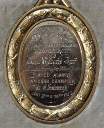 Engraving on John Roberts medal