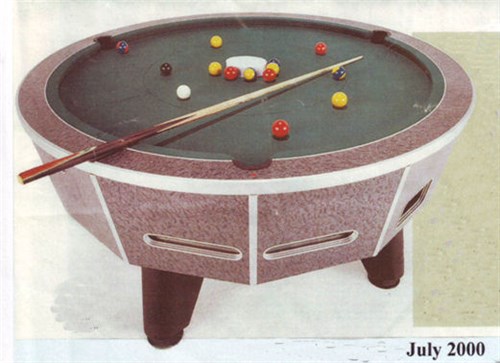 Unusual Billiard Tables, Round Snooker Table