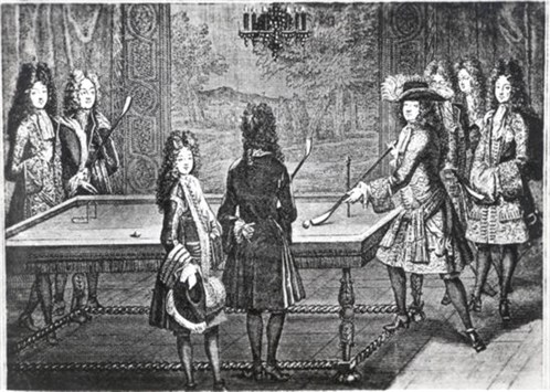 Louis XIV at Billiards
